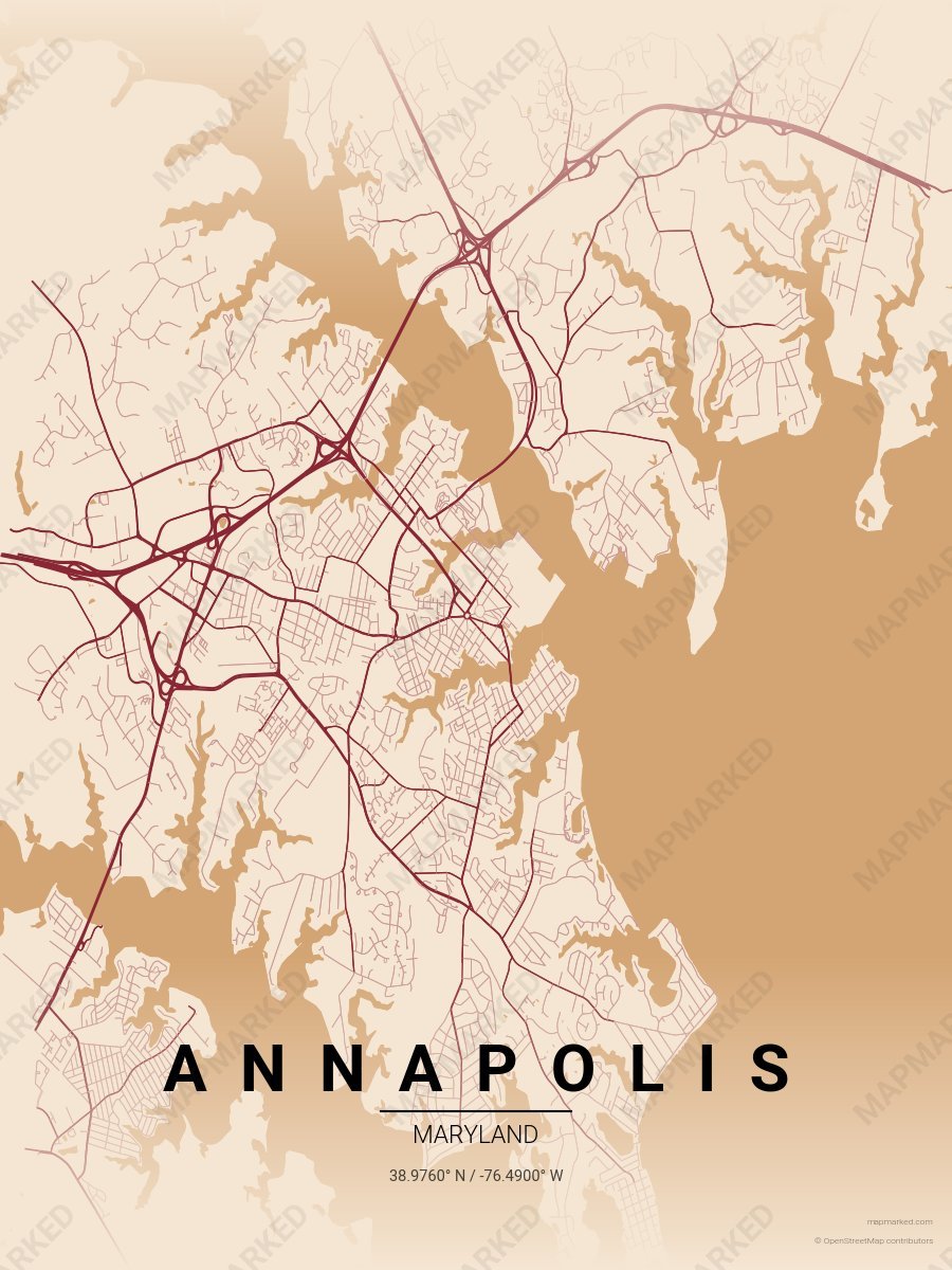 Annapolis Main Street on annapolis-maryland