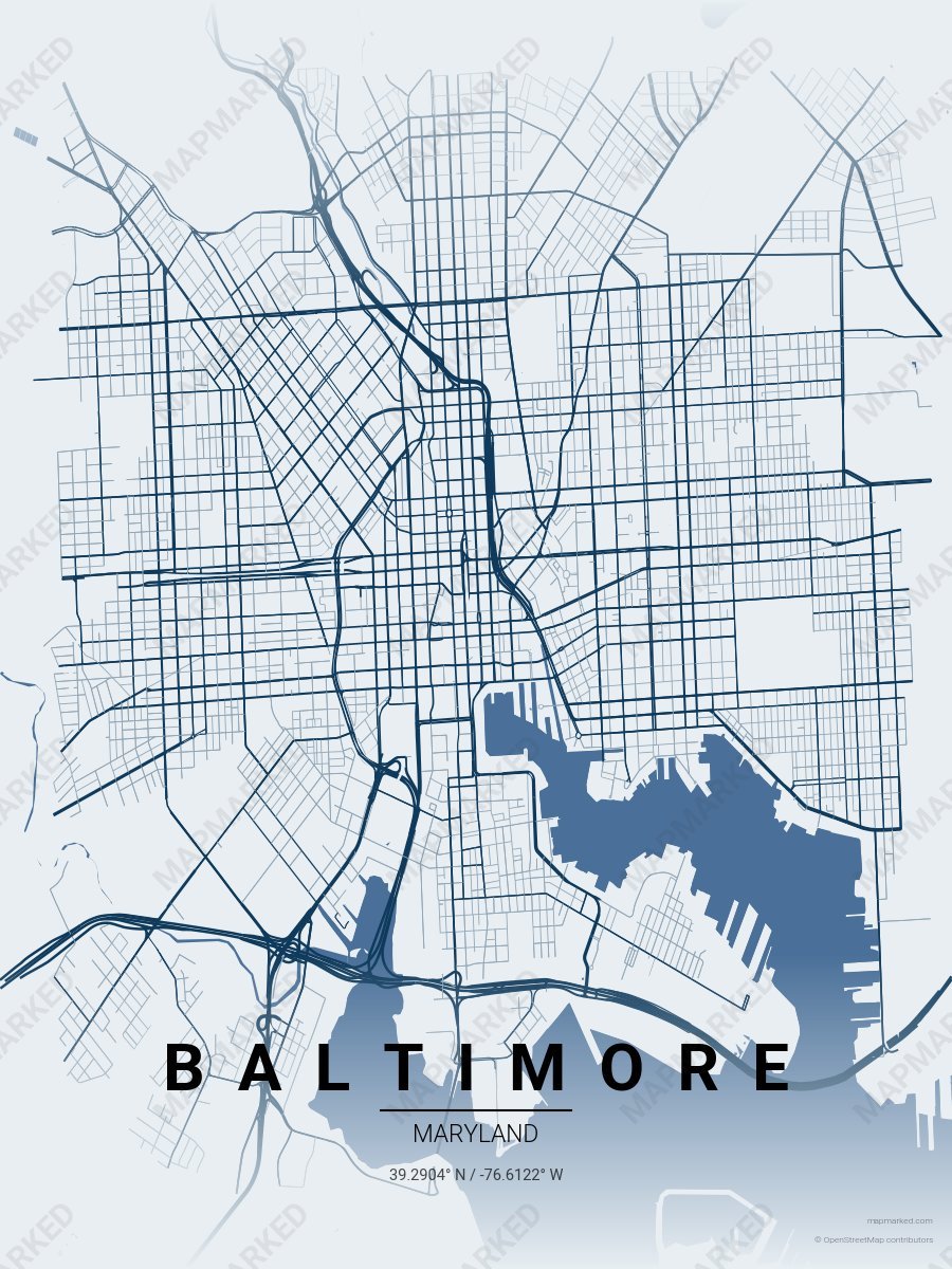 Baltimore Harbor on baltimore-maryland