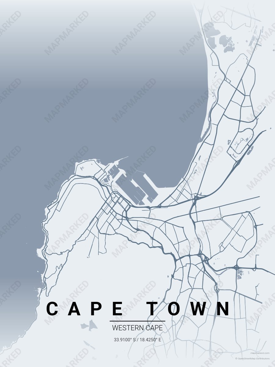 Cape Town Table Mountain style sample on Cape Town Za