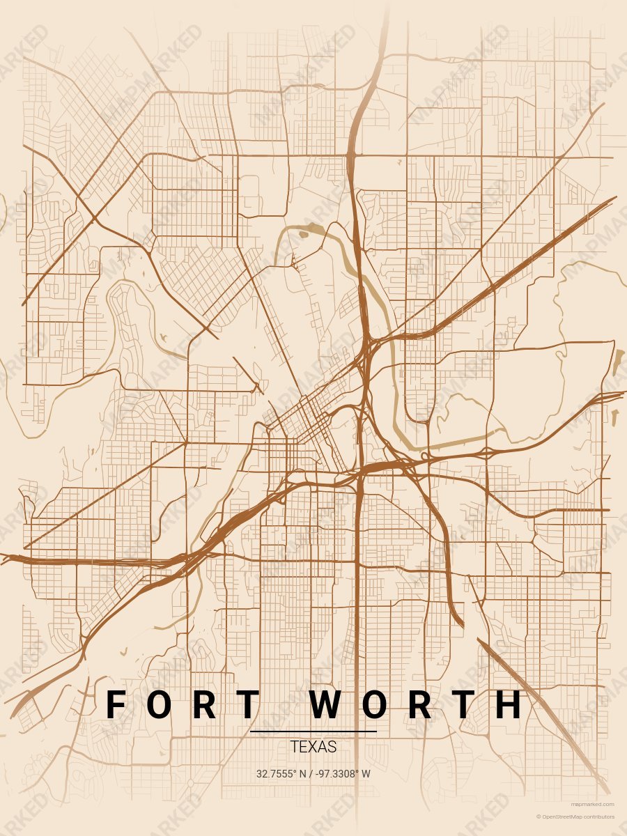 Fort Worth Cowtown style sample on Fort Worth