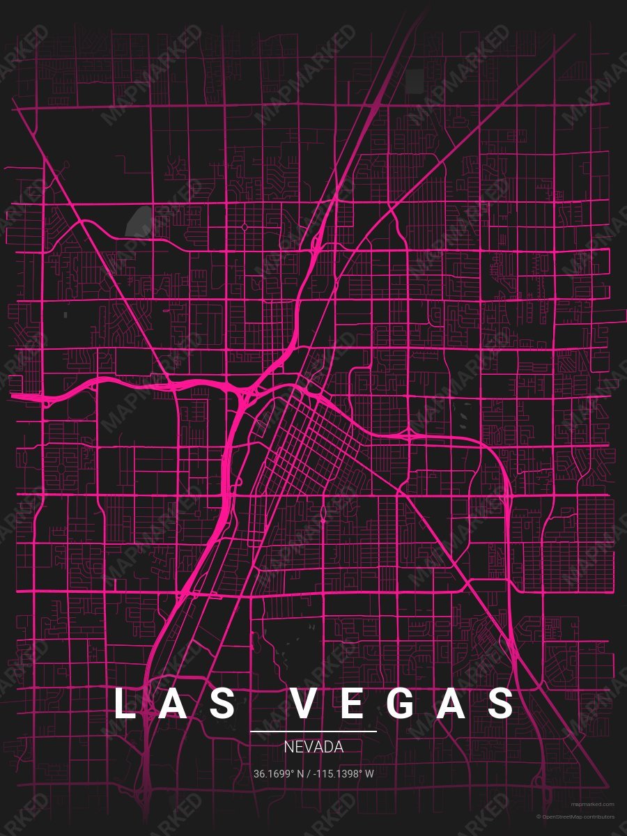 Las Vegas Neon Strip style sample on Las Vegas