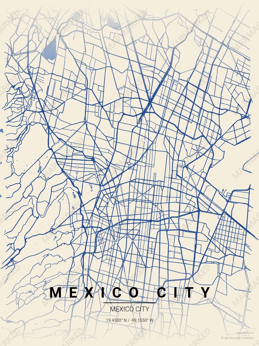 Mexico City Frida Cobalt style sample on Mexico City Mx