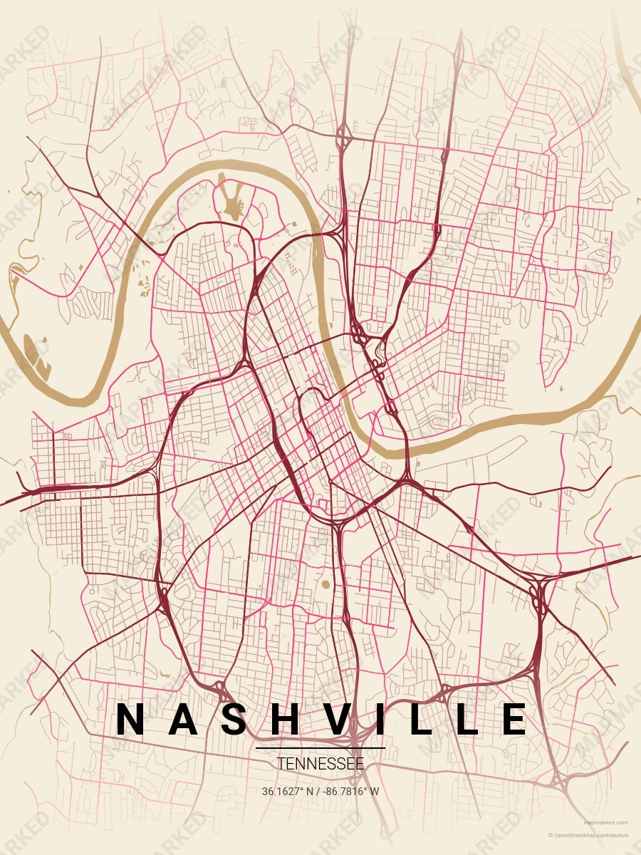 Nashville Music Row on nashville-tennessee