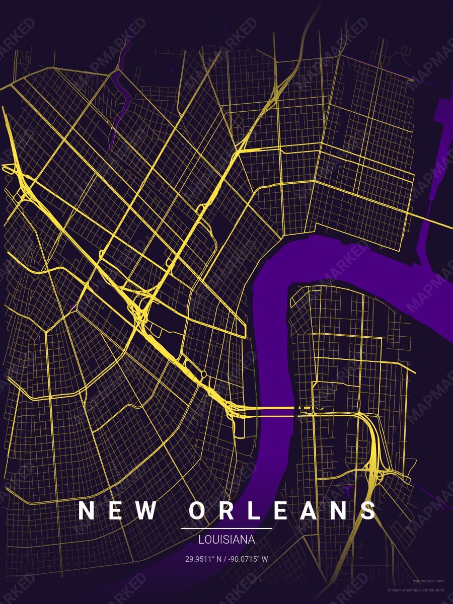 New Orleans Mardi Gras style sample on New Orleans