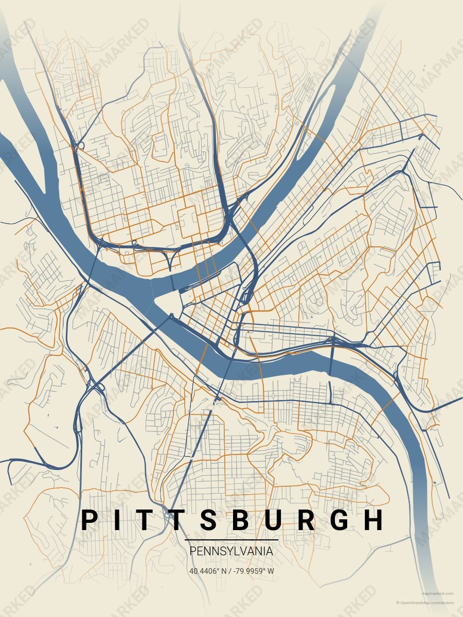 Pittsburgh Three Rivers on pittsburgh-pennsylvania
