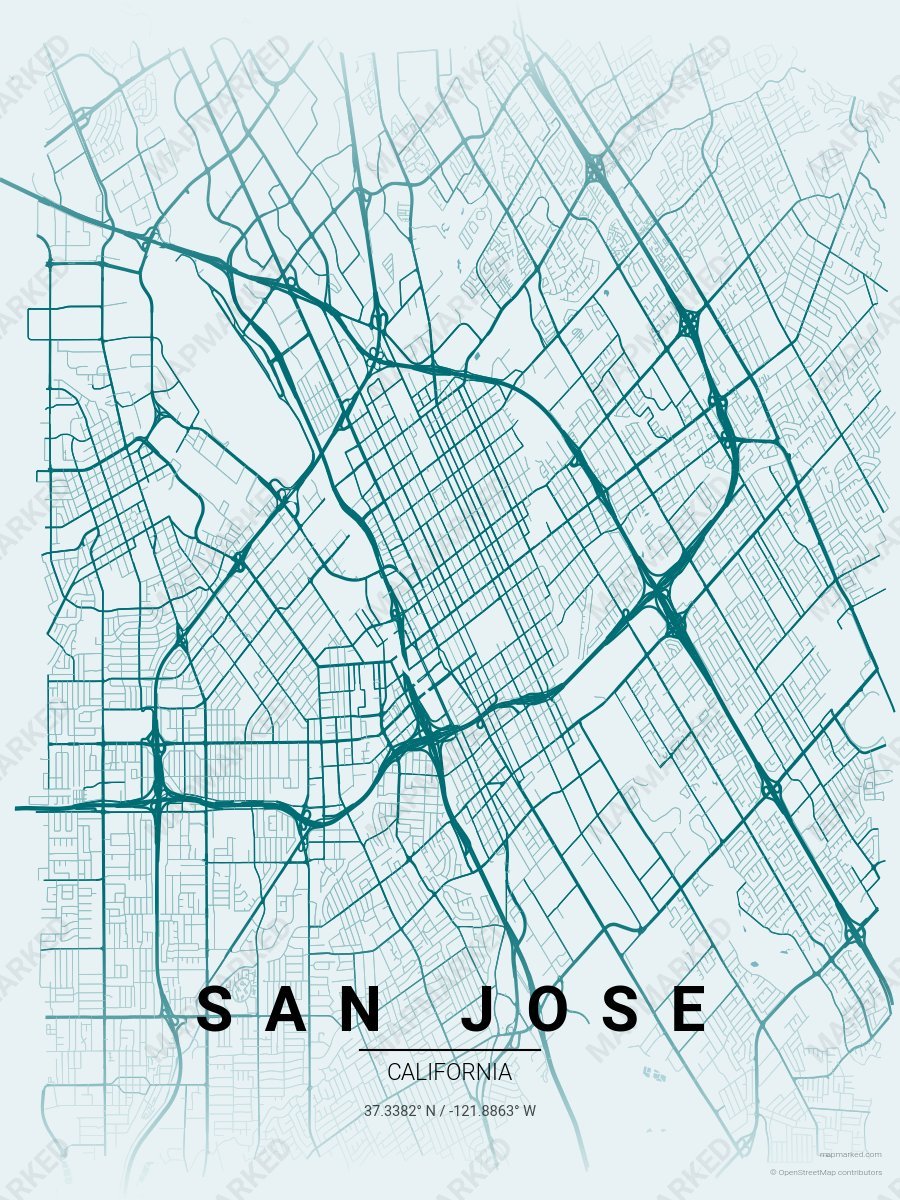 San Jose Shark Teal style sample on Tampa
