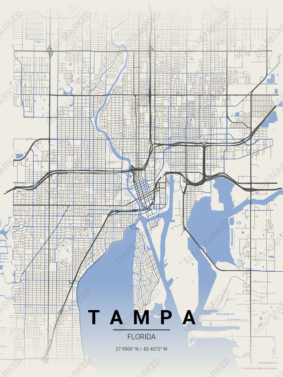 Navy Cream style sample on Tampa