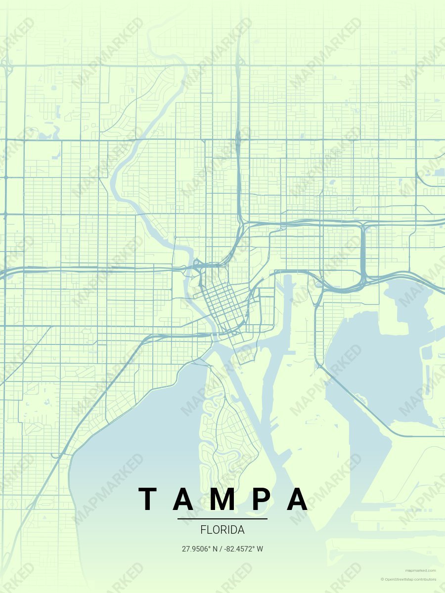 Seashell Blue style sample on Tampa