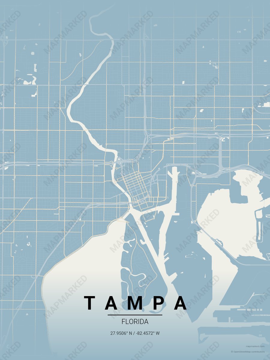 Linen Navy Cream style sample on Tampa