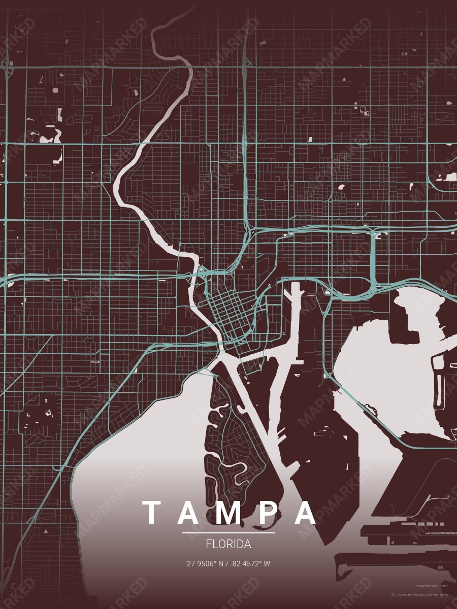 Brass Teal style sample on Tampa