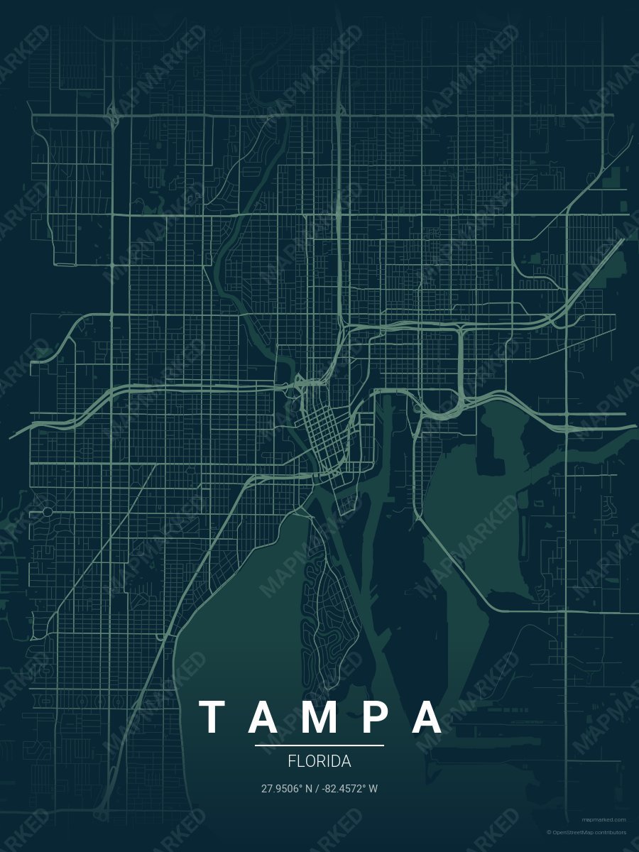 Deep Aqua style sample on Tampa