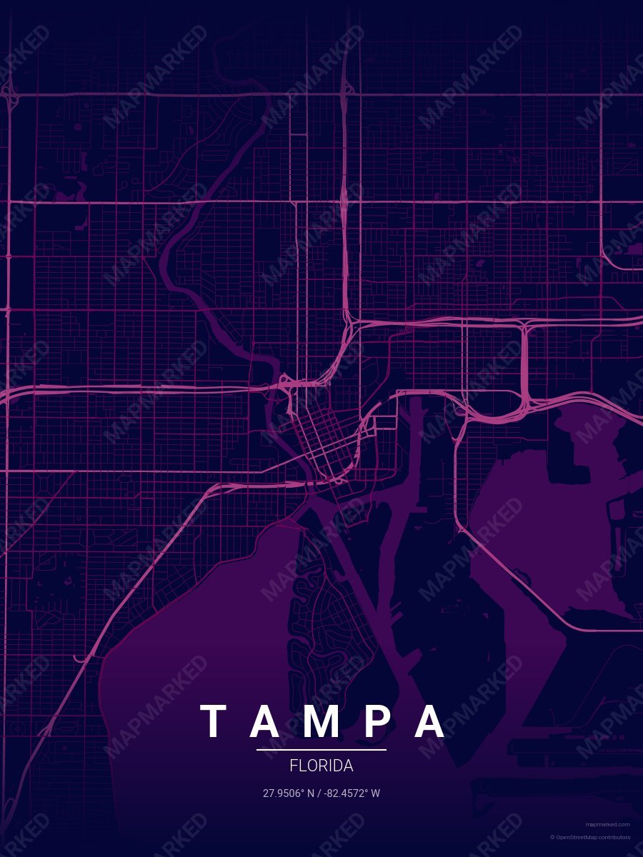 Plum Ink style sample on Tampa