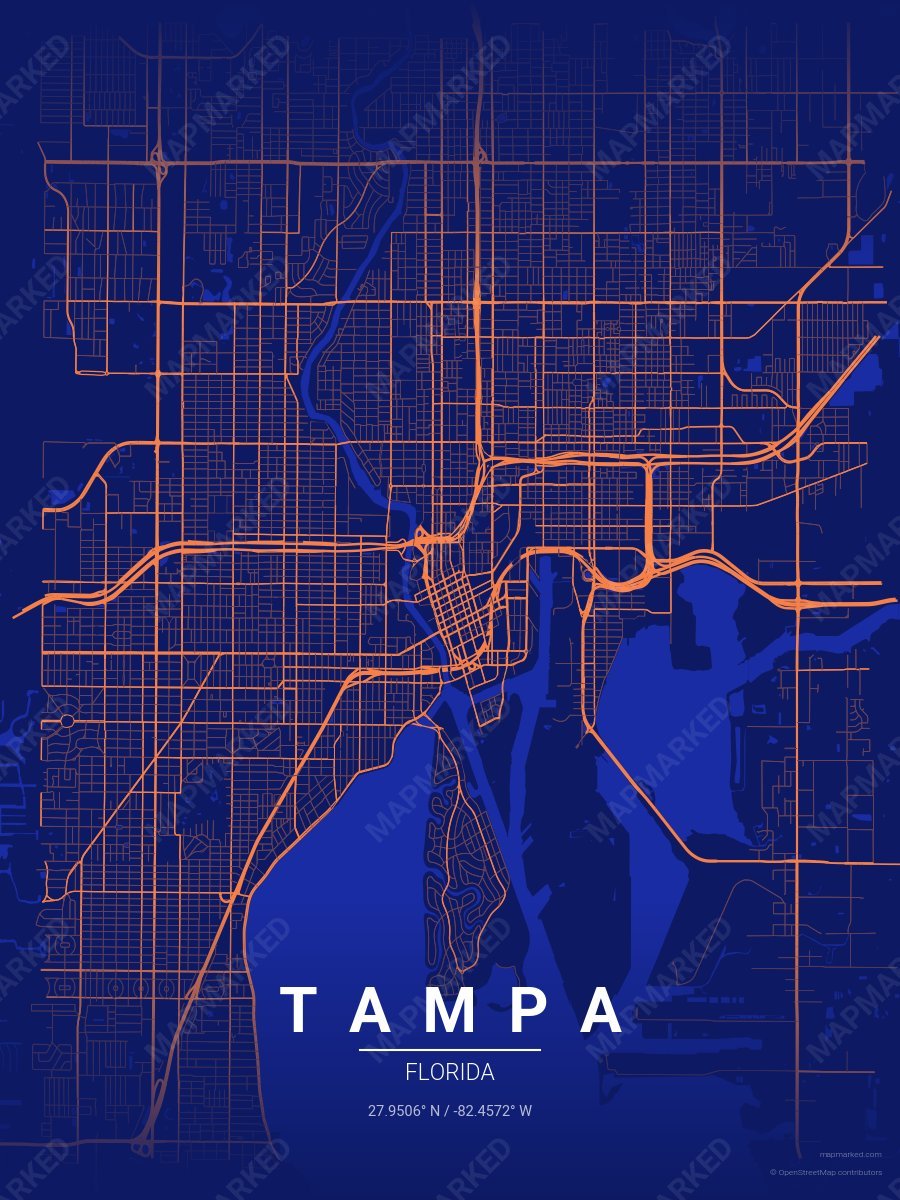 Starlight Orange style sample on Tampa