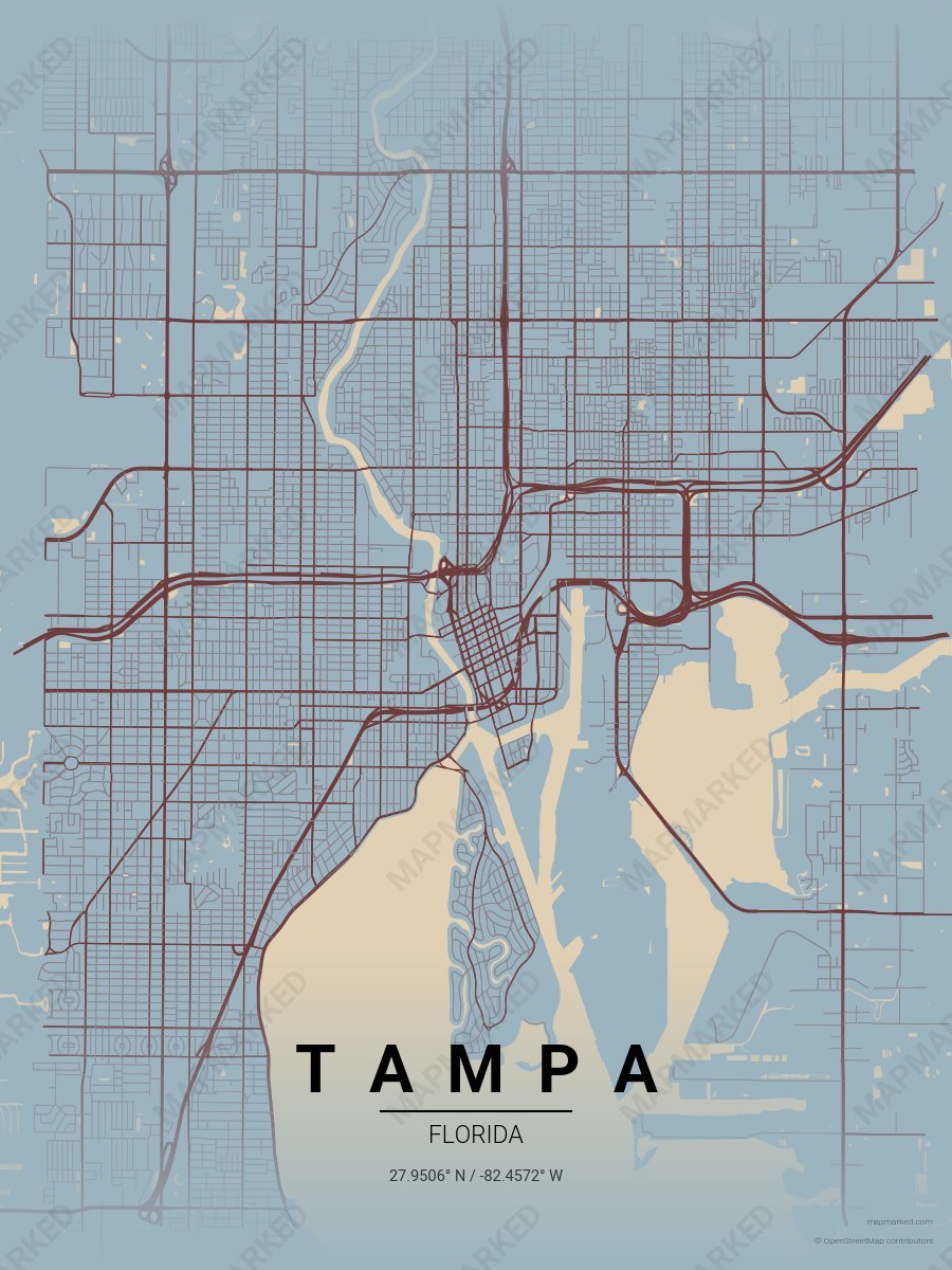 Antique Blue style sample on Tampa