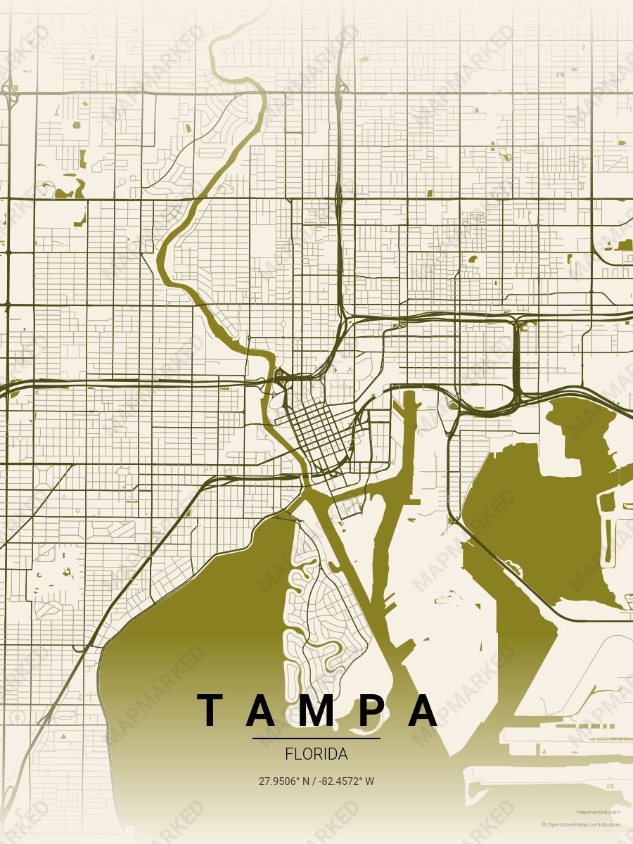 Linen Turmeric style sample on Tampa
