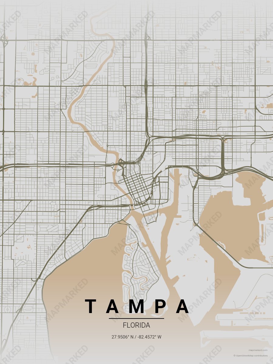 Taupe Study style sample on Tampa