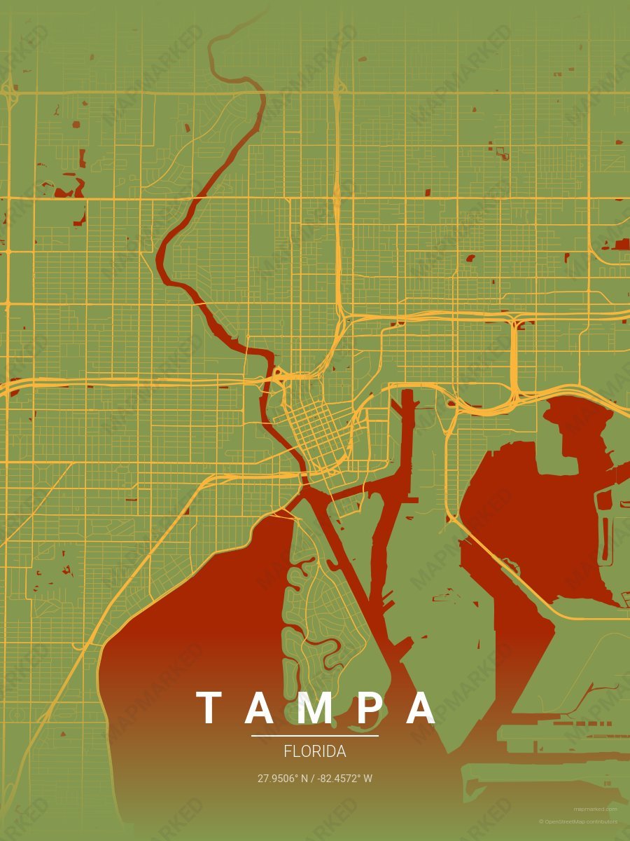 Saffron Olive style sample on Tampa