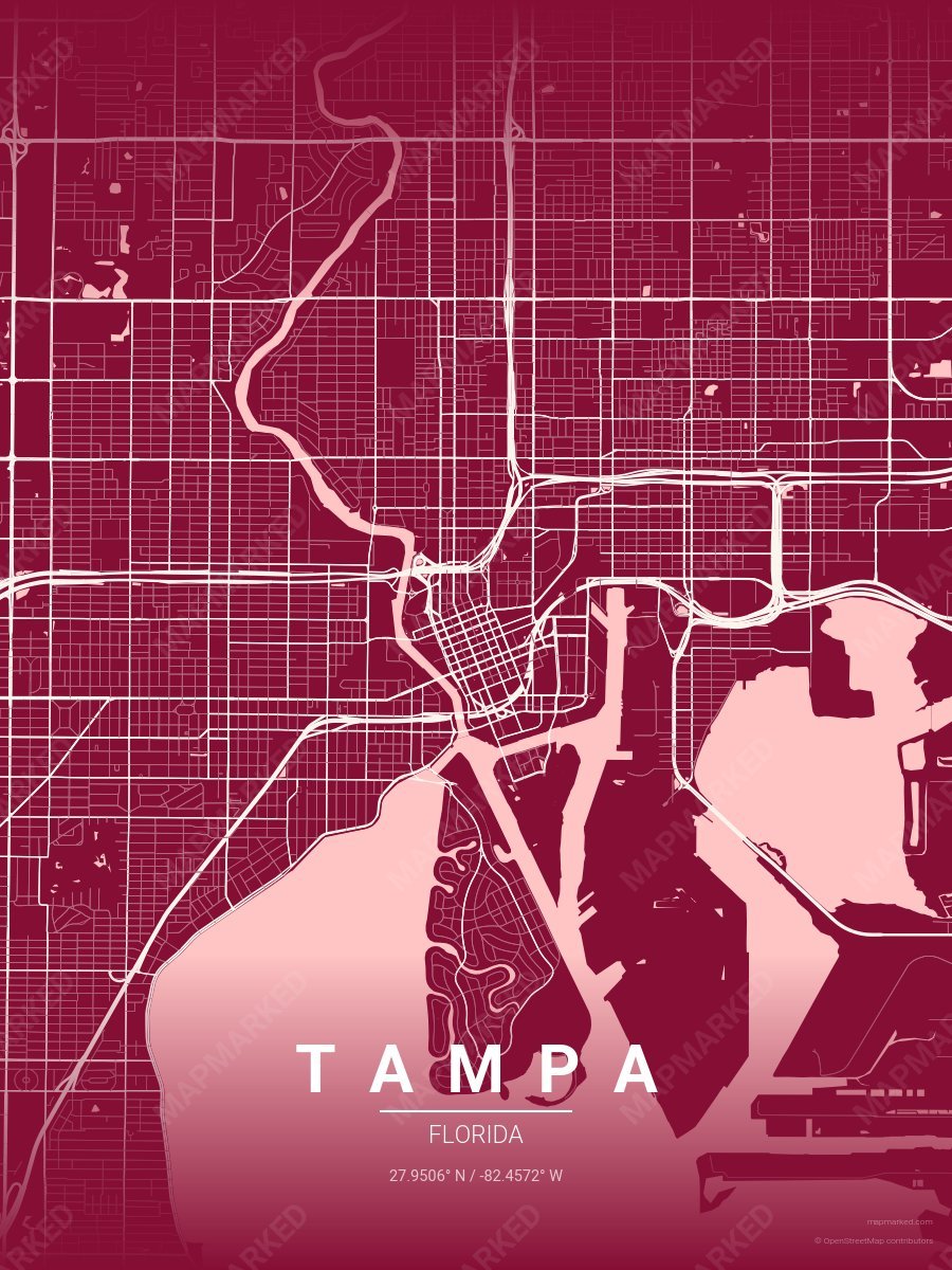 Cranberry Peach style sample on Tampa