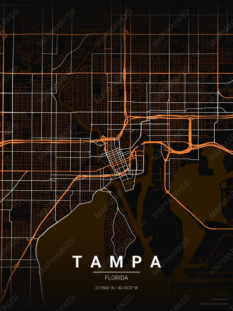 Pumpkin Black style sample on Tampa