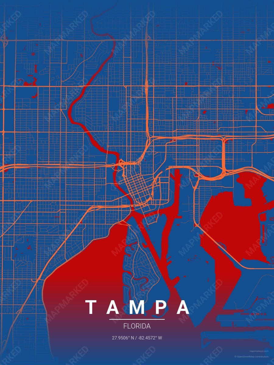Classic Red style sample on Tampa