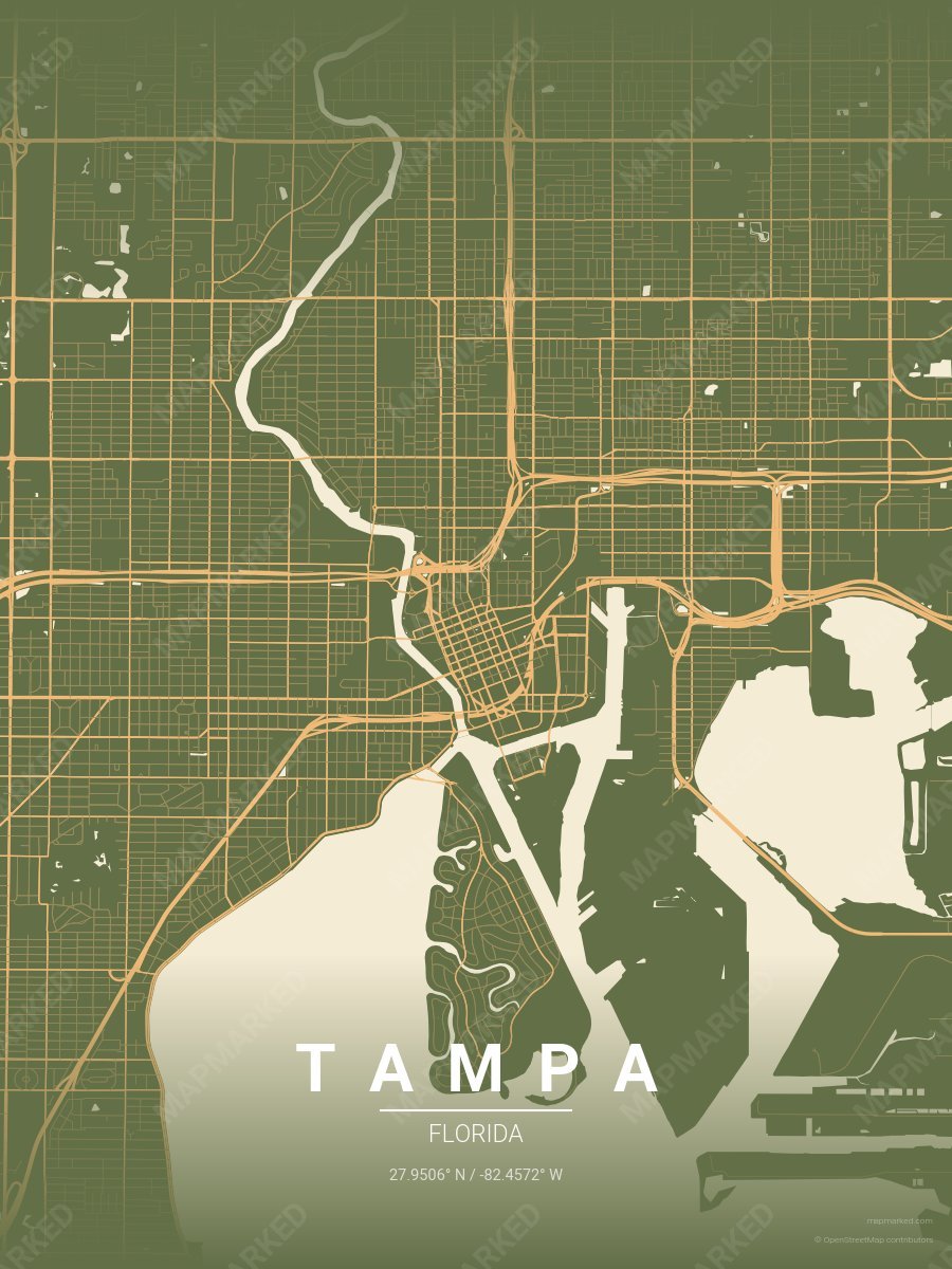 River Olive style sample on Tampa
