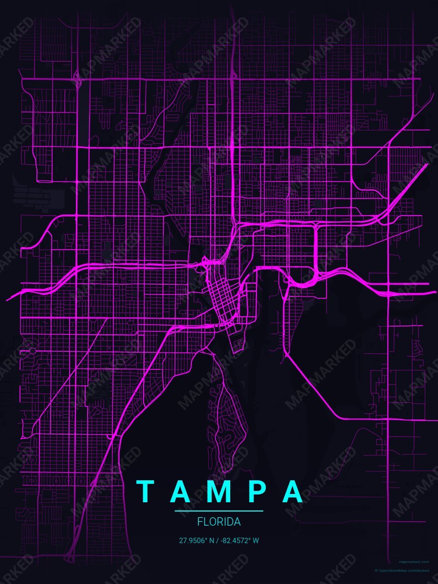 Neon Rain style sample on Tampa