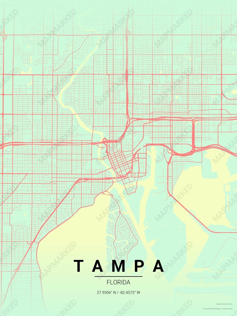 Summer Crayon Box style sample on Tampa