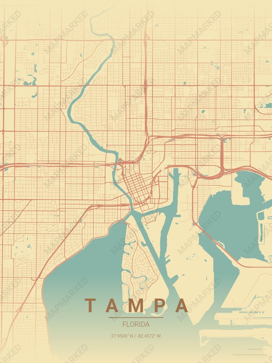 Postcard Palm style sample on Tampa