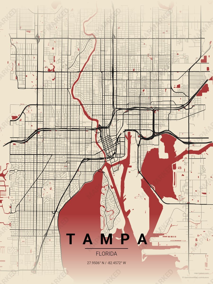 Typewriter style sample on Tampa