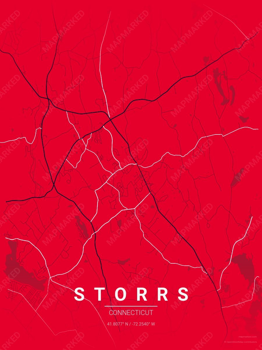 Red, Blue & White Classic style sample on Storrs