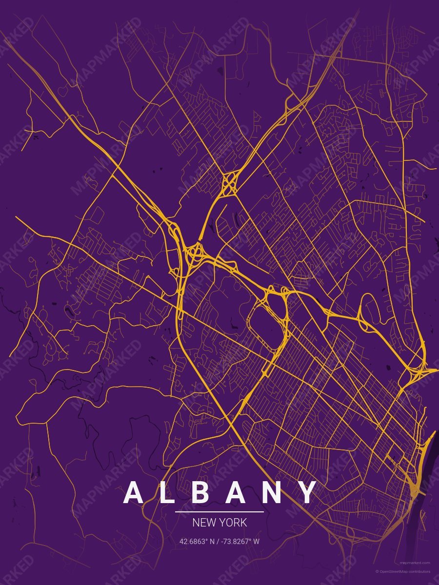 Purple & Gold Aura style sample on Albany New