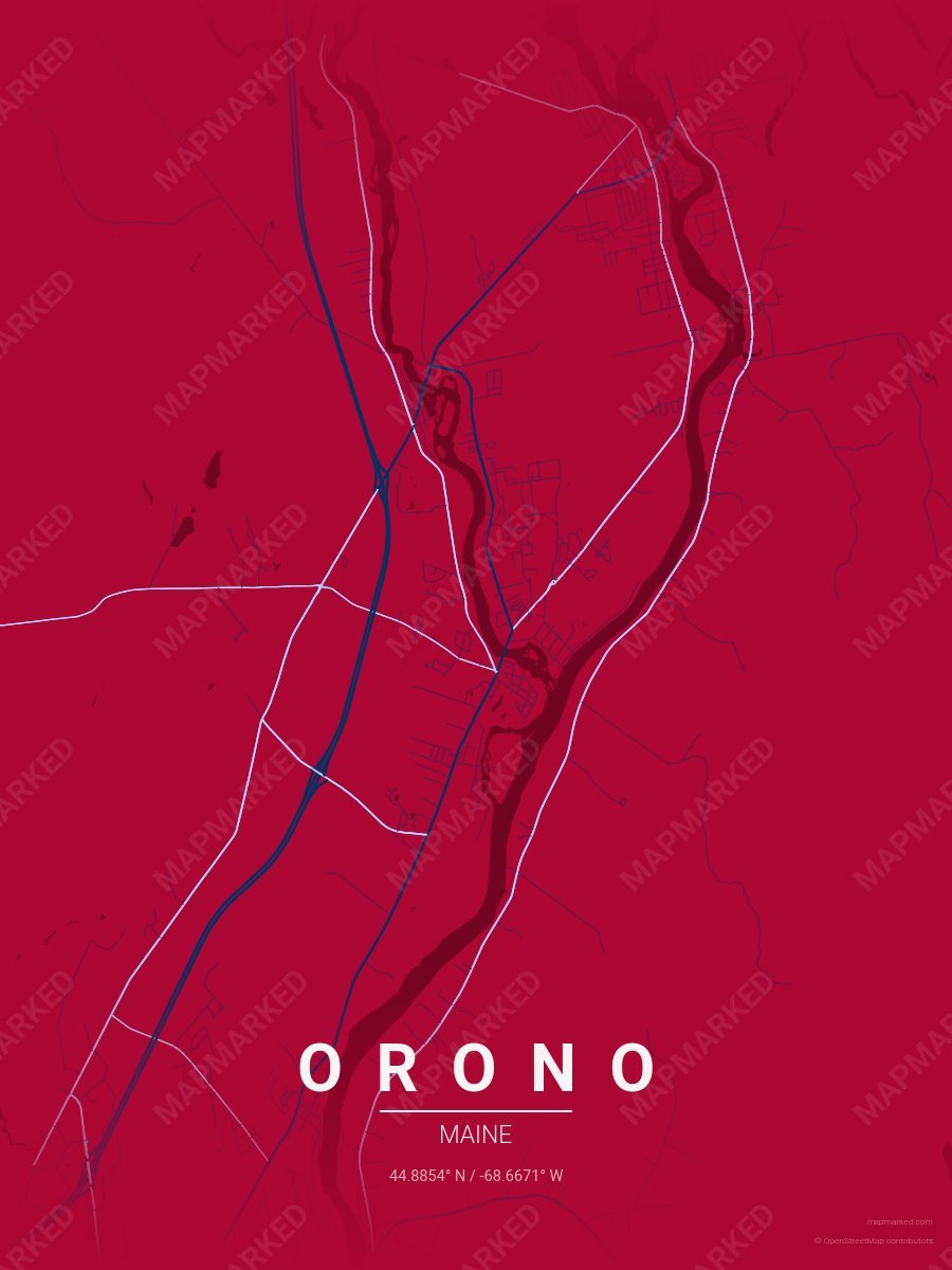 Red, Blue & Light Blue Accord style sample on Orono