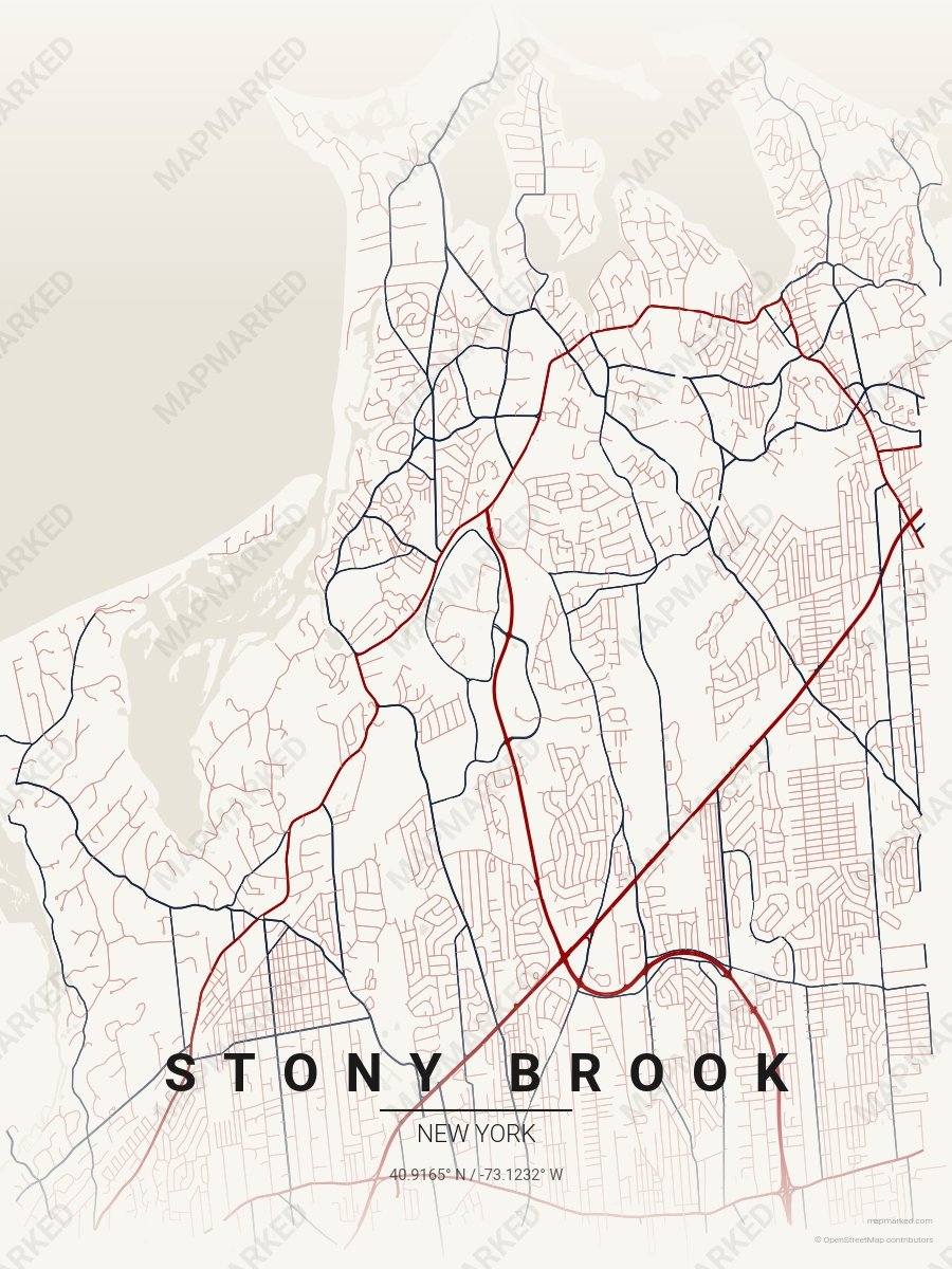 Cream, Red & Blue Muse style sample on Stony Brook New