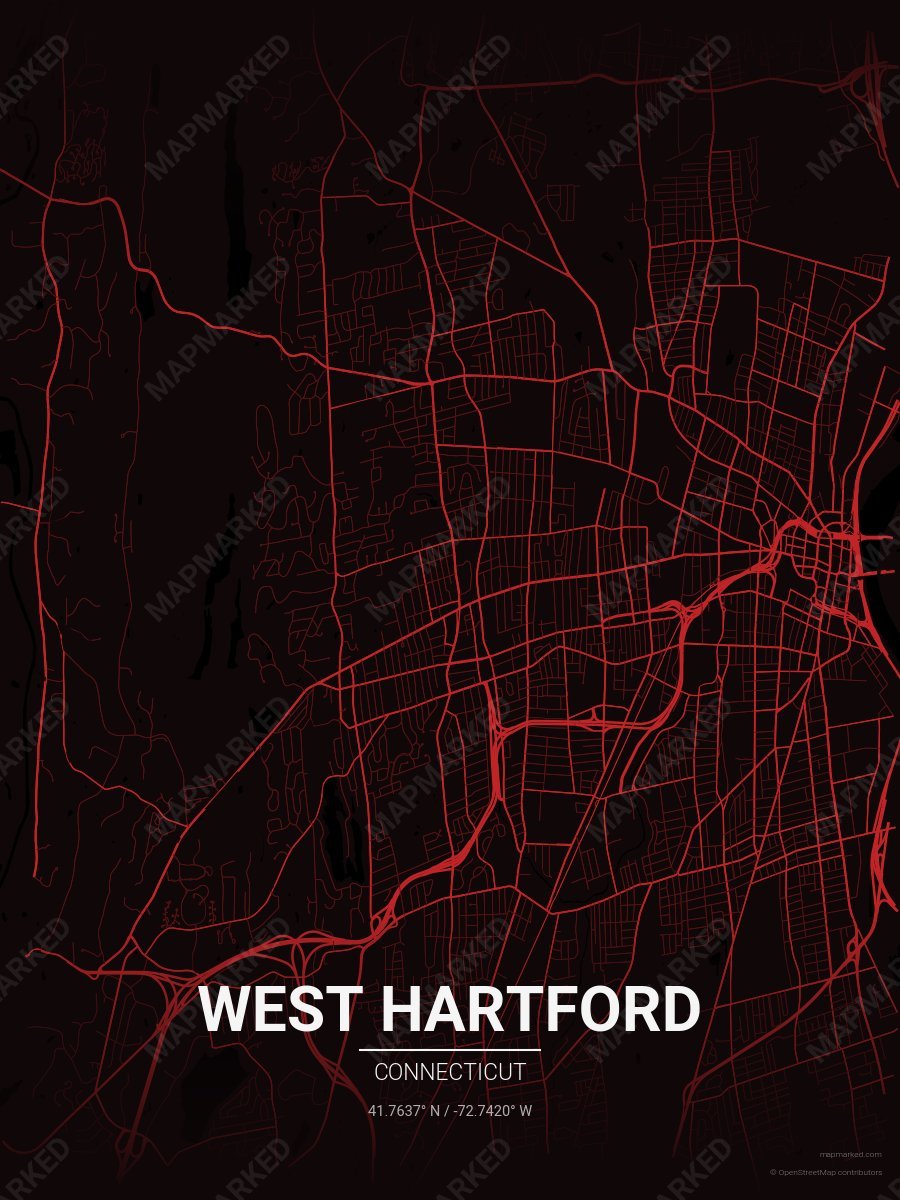 Black & Red Statement style sample on West Hartford