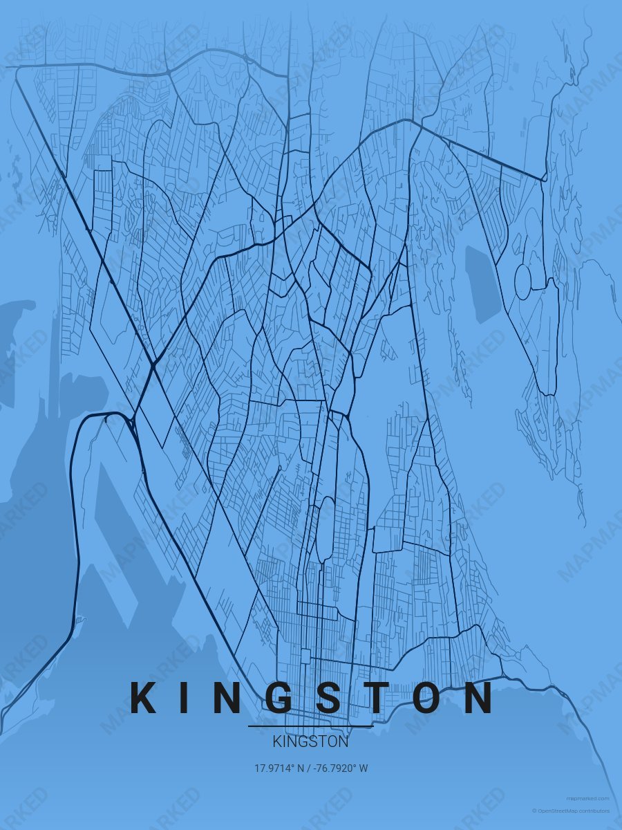 Blue & Blue Heritage style sample on Kingston Jm