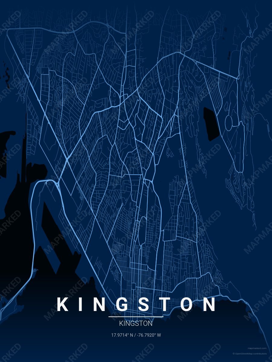 Blue & Blue Classic style sample on Kingston Jm