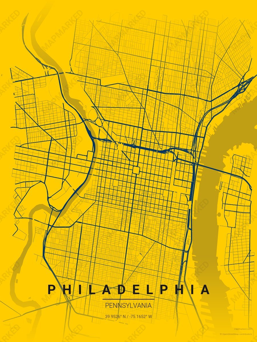 Gold & Blue Signature style sample on Philadelphia