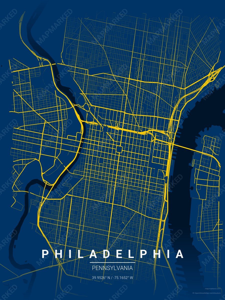 Blue & Gold Vista style sample on Philadelphia