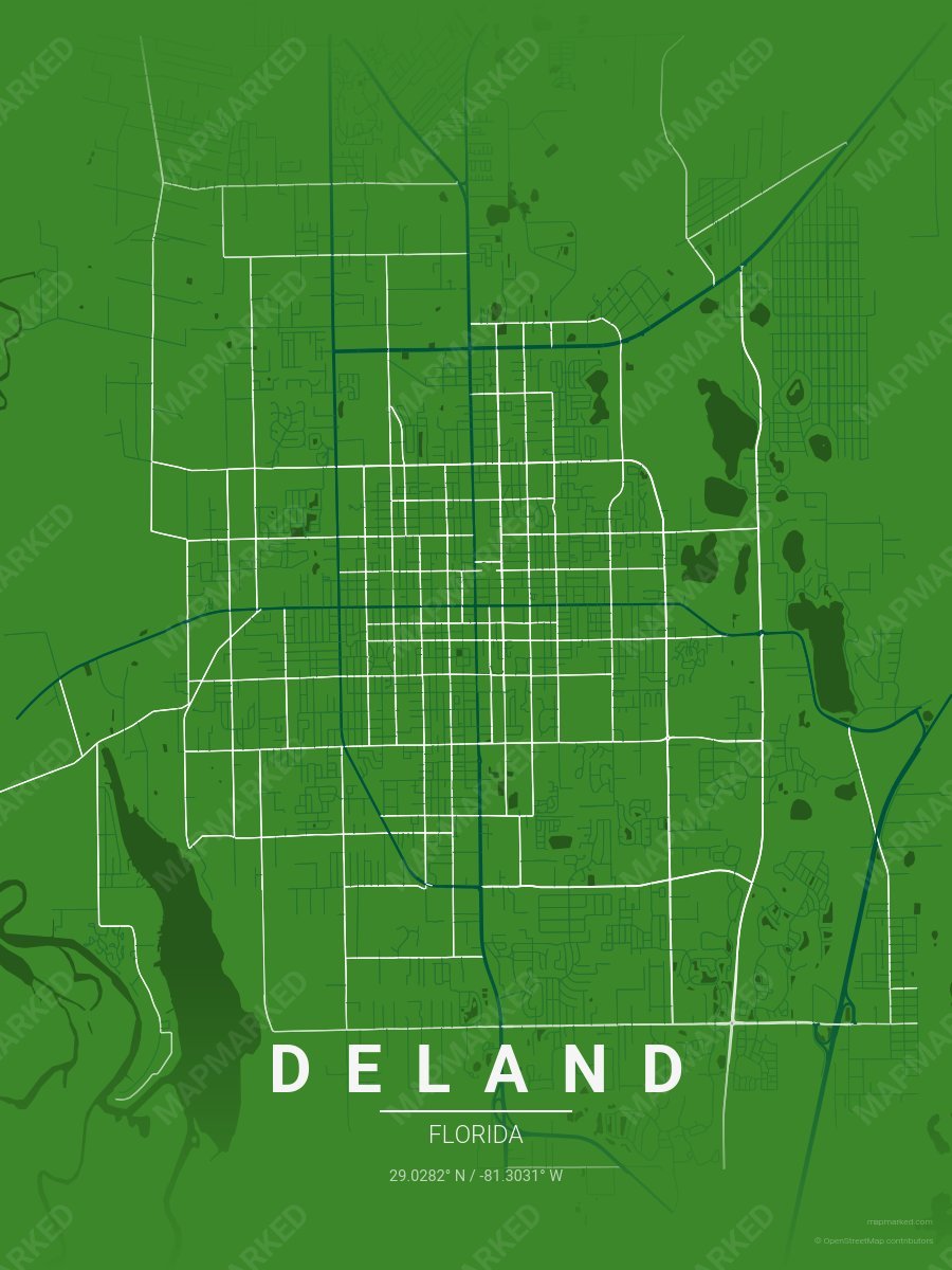 Green, Green & White Heritage style sample on Deland
