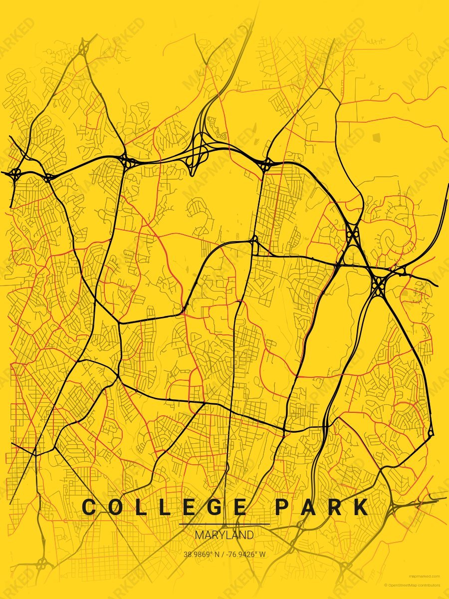 Gold, Black & Red Cadence style sample on College Park