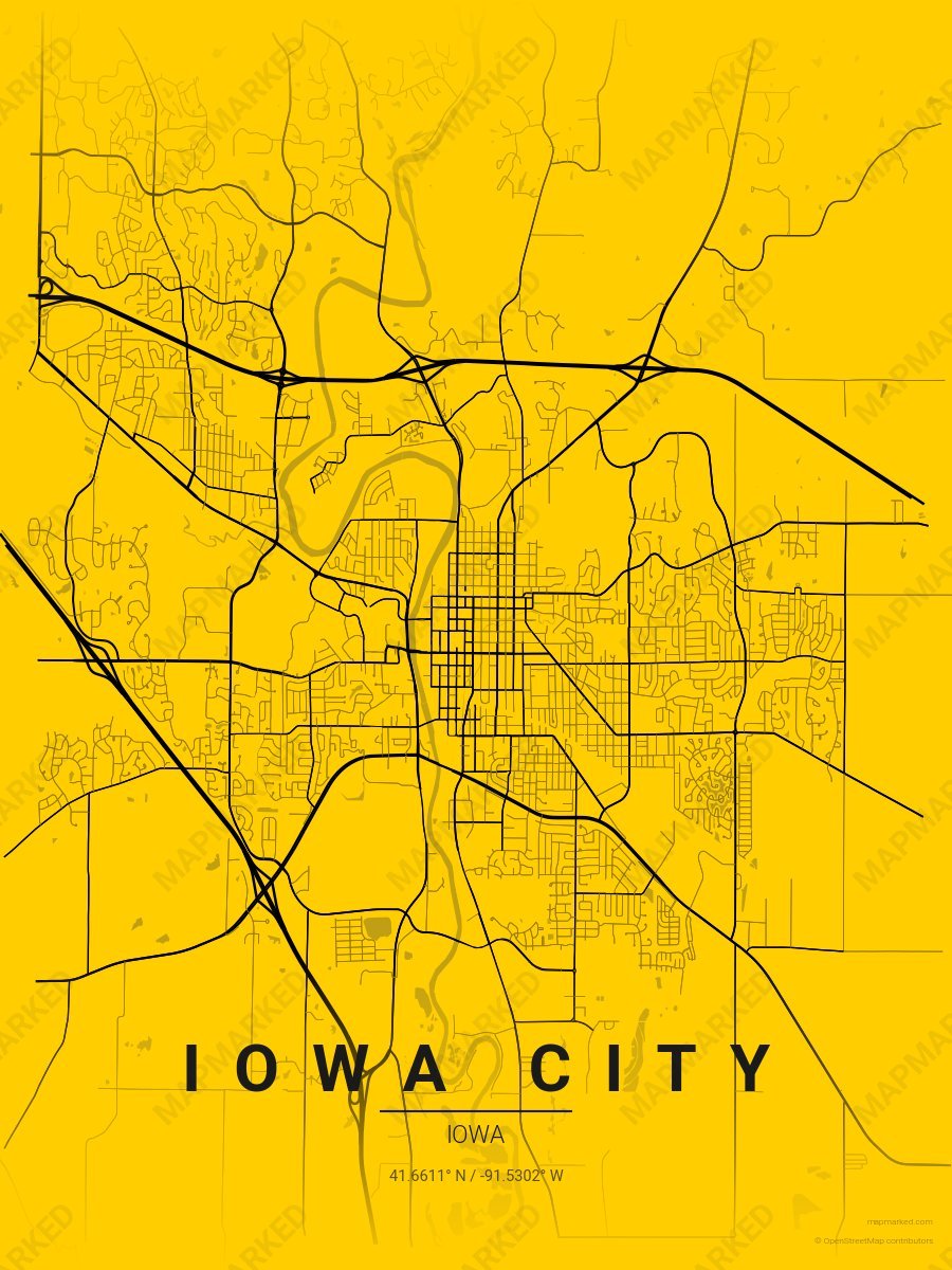 Iowa City School Spirit 1 style sample on Tampa