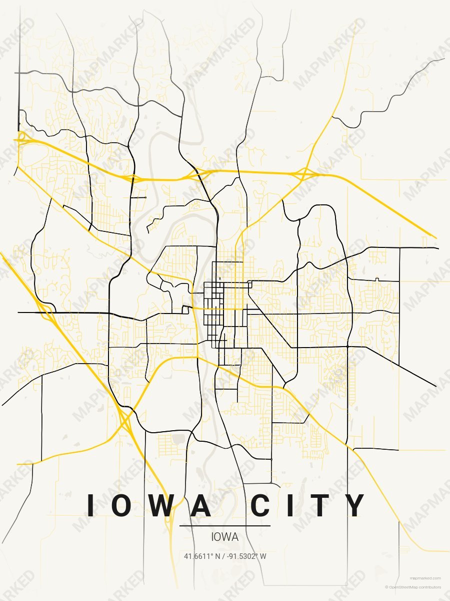 Iowa City School Spirit 3 style sample on Tampa