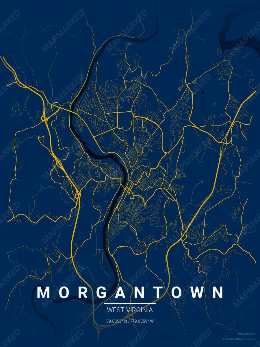 Blue & Gold Craft style sample on Morgantown West