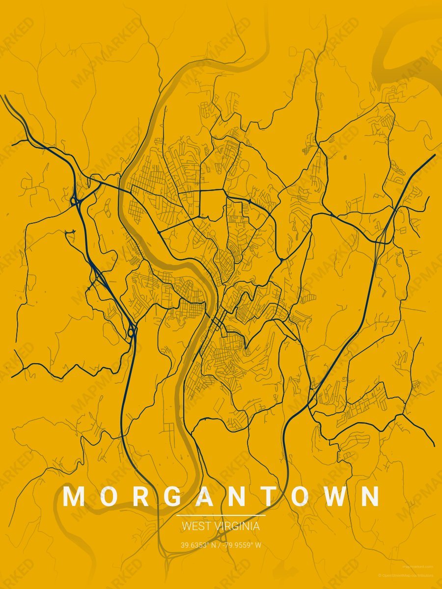 Gold & Blue Motif style sample on Morgantown West