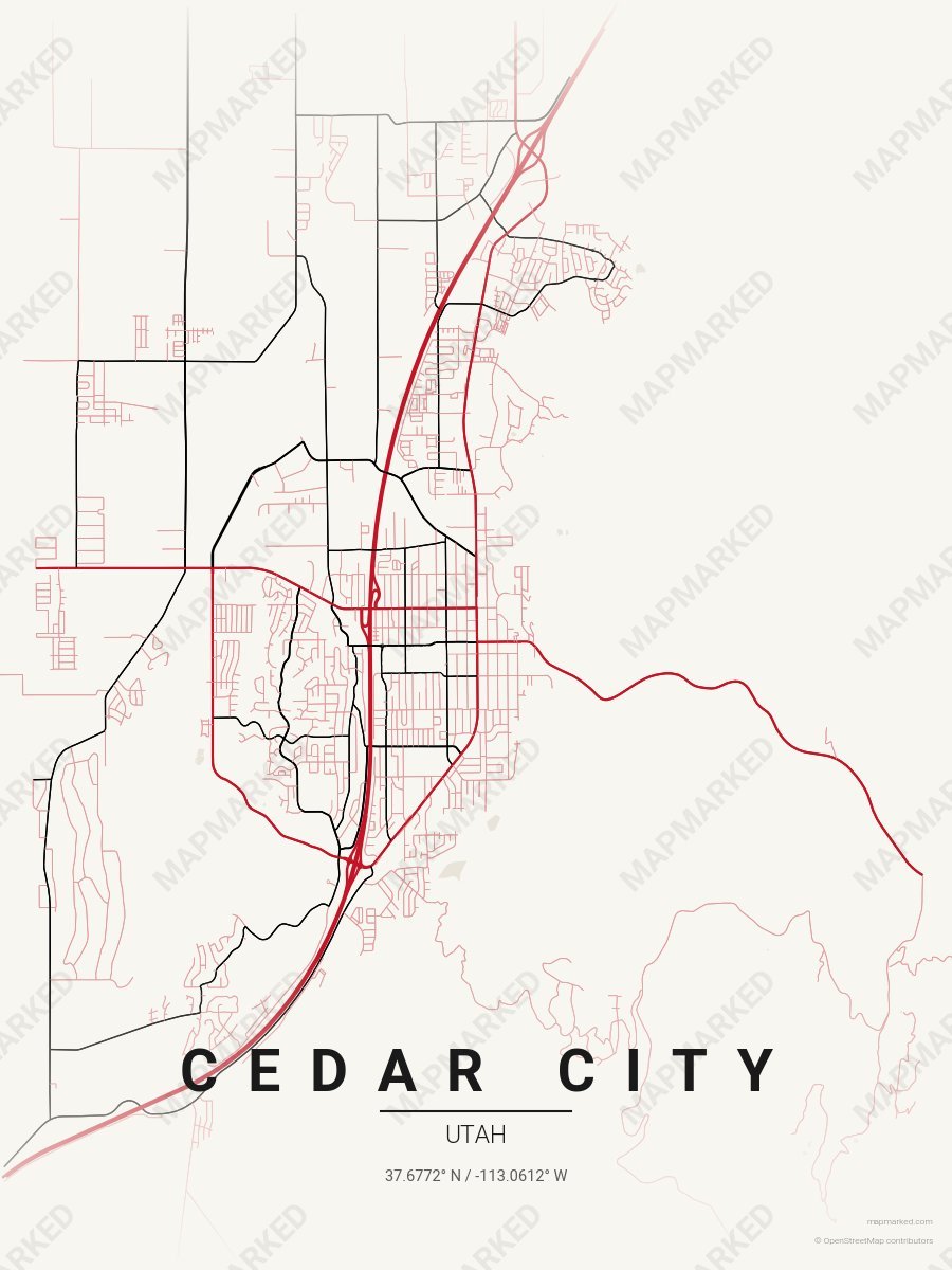 Cedar City School Spirit 3 style sample on Tampa