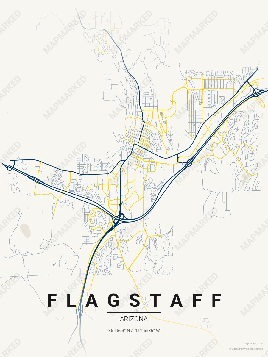 Cream, Blue & Gold Craft style sample on Flagstaff
