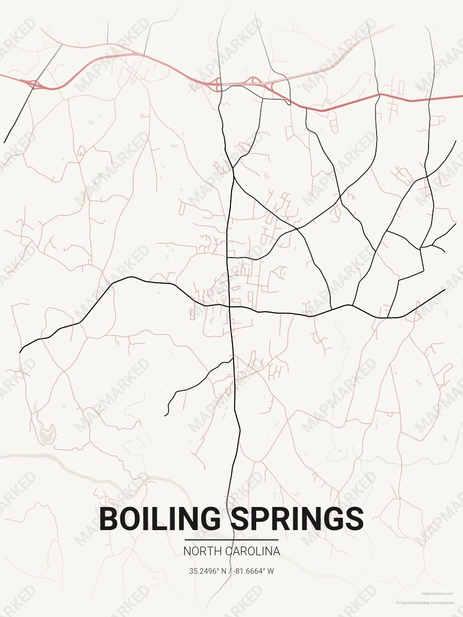 Cream, Red & Black Muse style sample on Boiling Springs North