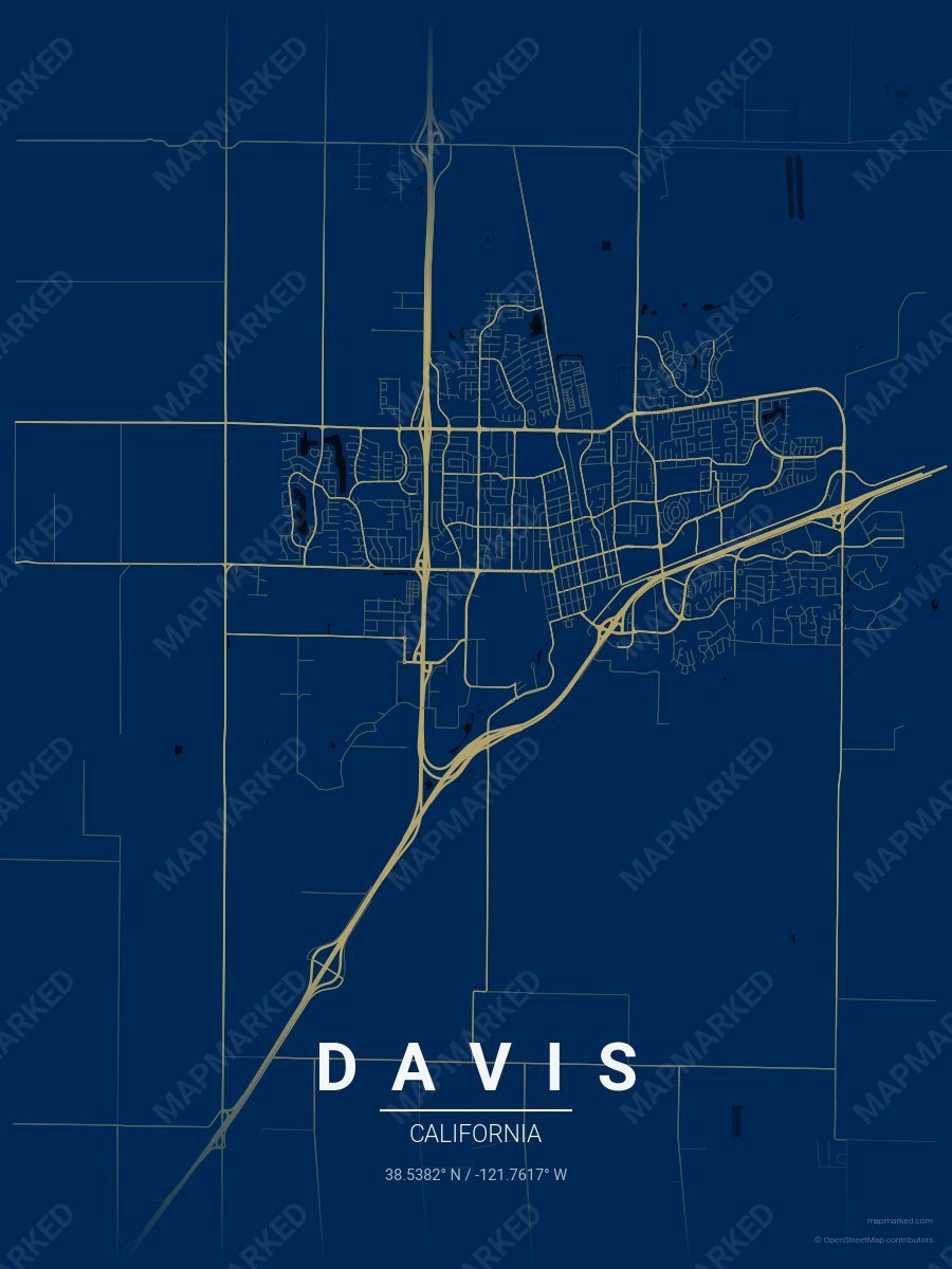 Blue & Gold Nova style sample on Davis