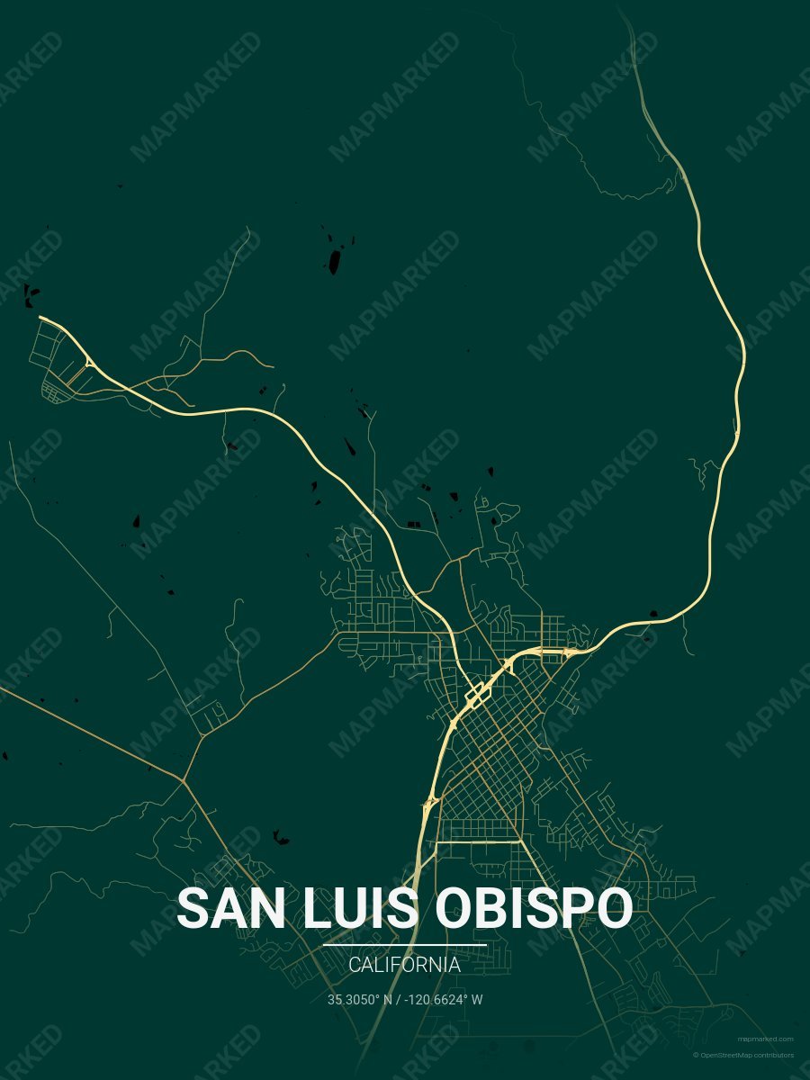 Green & Gold Craft style sample on San Luis Obispo
