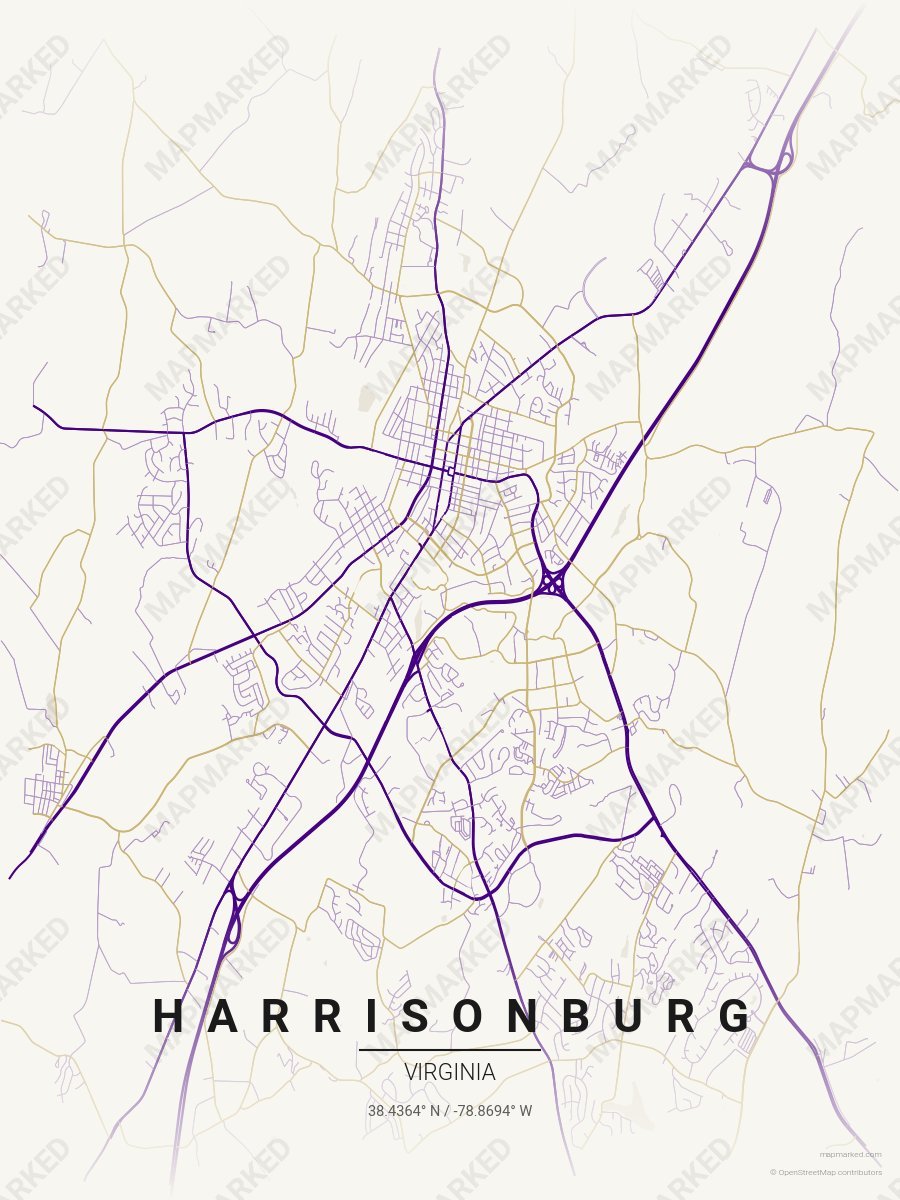 Cream, Purple & Gold Accord style sample on Harrisonburg